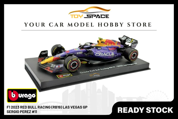 Bburago 1:43 Red Bull F1 (RB19) 2023 Las Vegas GP #11 Sergio Perez