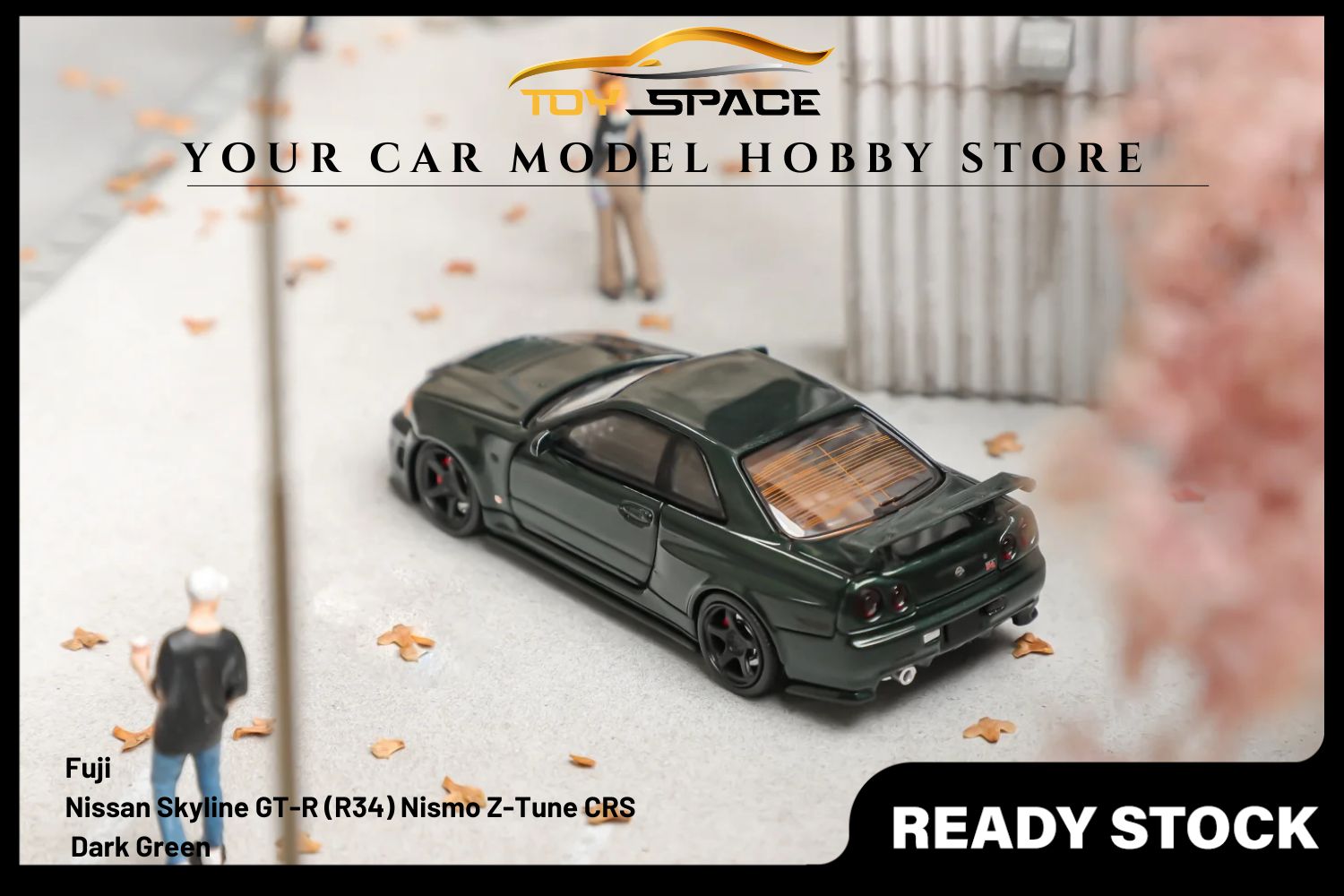 [FUJI] 1/64 Skyline GT-R (R34) Nismo Z-Tune CRS Dark Green