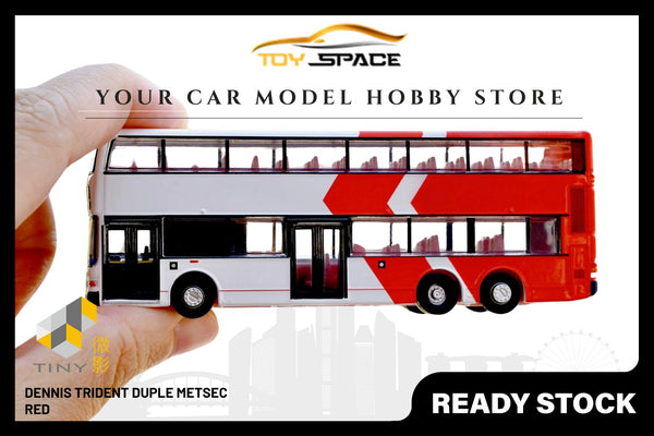 [TINY]  SG13 Diecast - DENNIS Trident Duple Metsec 12m - Red