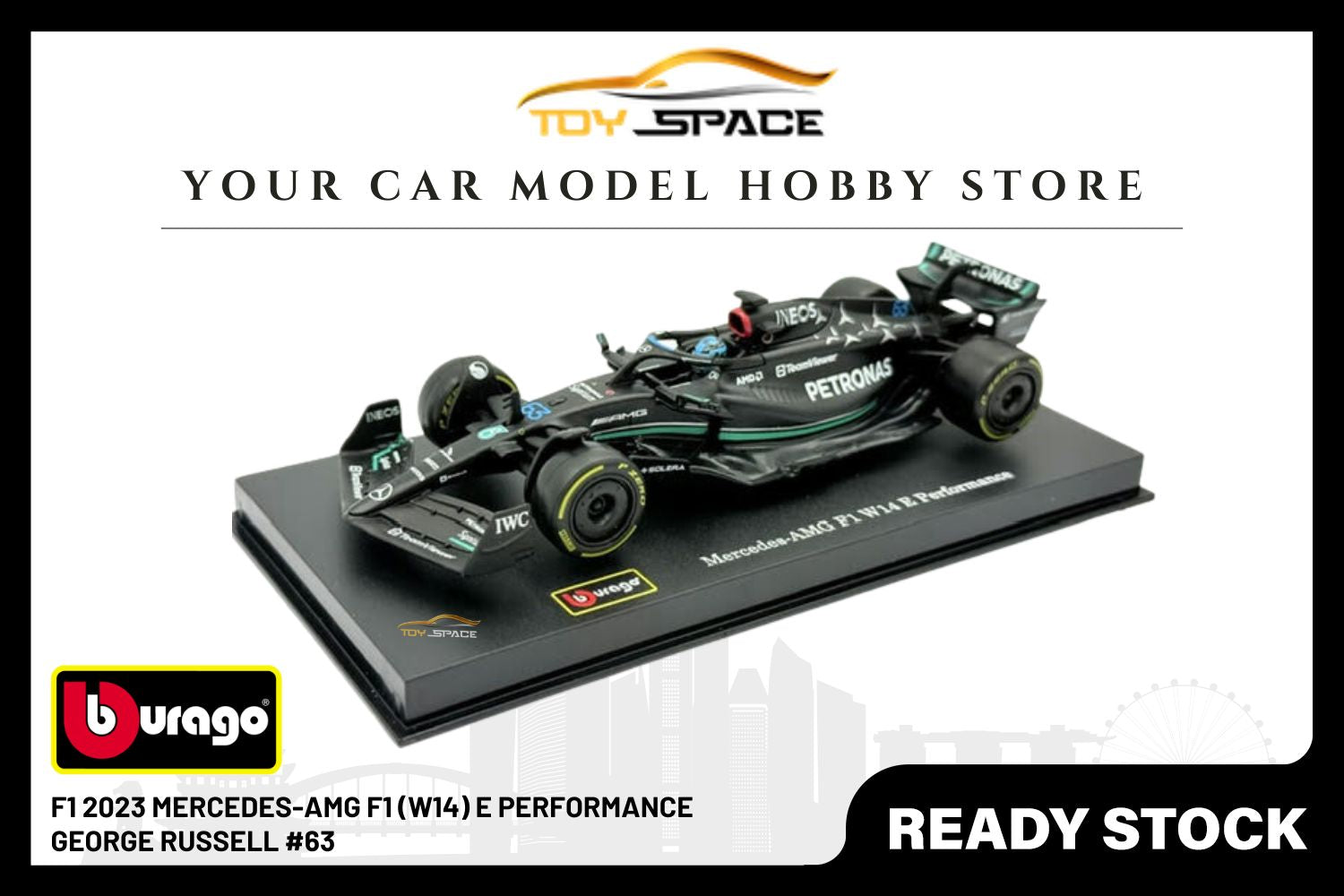 Bburago 1:43 Mercedes-AMG F1 (W14) E Performance #63 George Russell