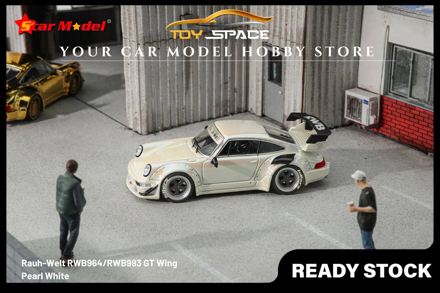 [STAR MODEL] 1/64 Rauh-Welt RWB964/RWB993 GT Wing Chrome Edition