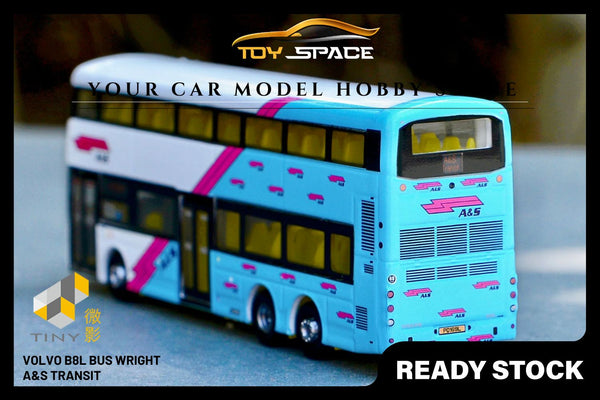 Tiny SG14 Diecast - Singapore A&S Transit Volvo B8L Bus Wright