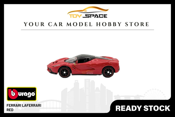 Bburago 1:64 LaFerrari Red Worldwide Delivery Toy Space
