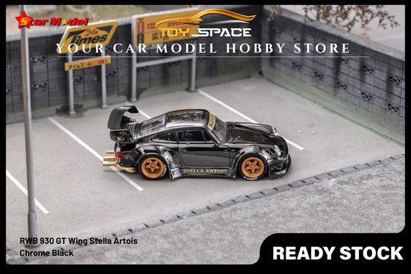 [STAR MODEL] 1/64 RWB 930 GT Wing Stella Artois Chrome Black