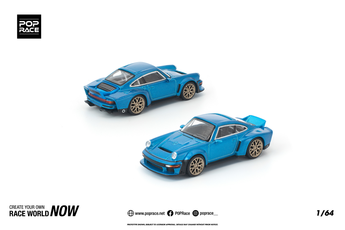[POP RACE] 1:64 Singer DLS Turbo Metallic Blue