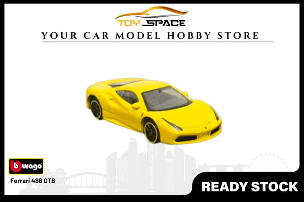 Bburago 1:64 Ferrari 488 GTB Yellow