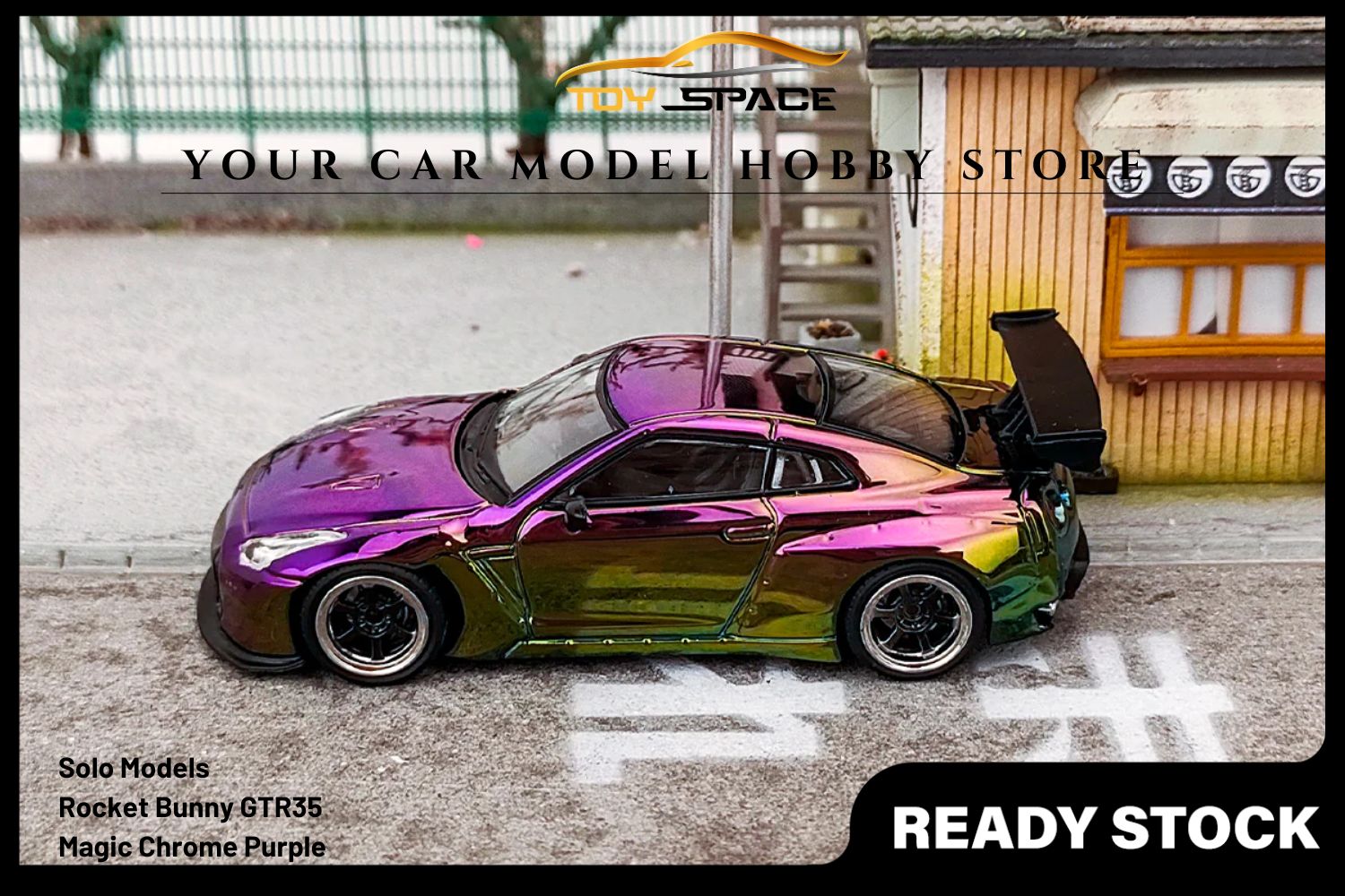 [SOLO] 1/64 Rocket Bunny GTR35 Magic Chrome Purple