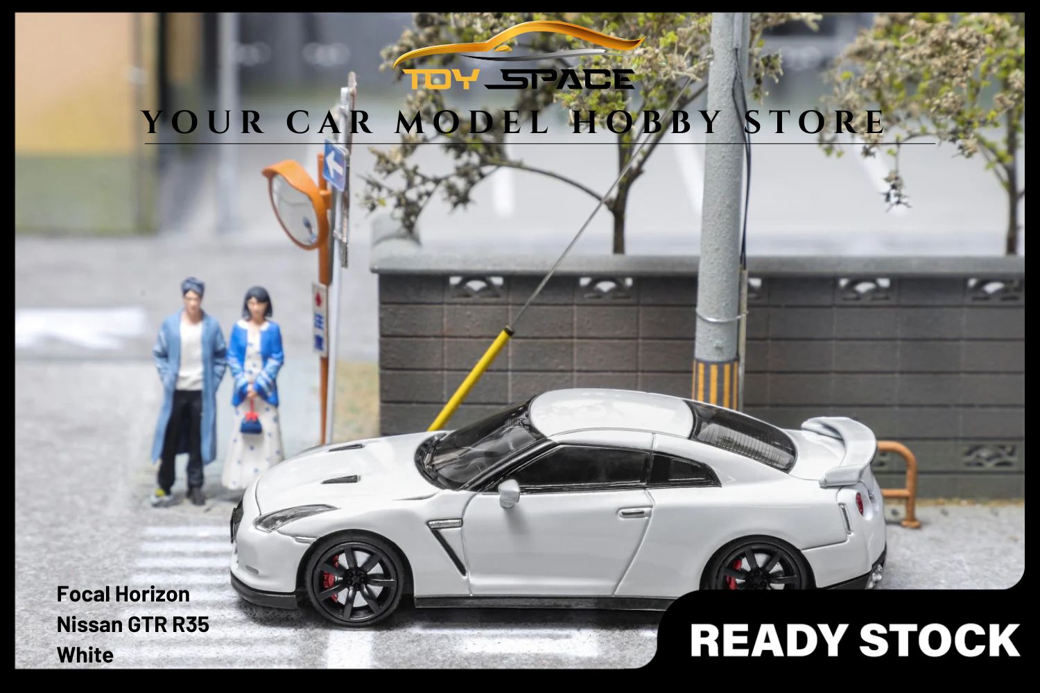 [FOCAL HORIZON] 1/64 Skyline GTR R35 White