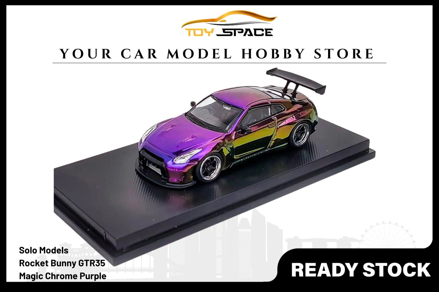 [SOLO] 1/64 Rocket Bunny GTR35 Magic Chrome Purple