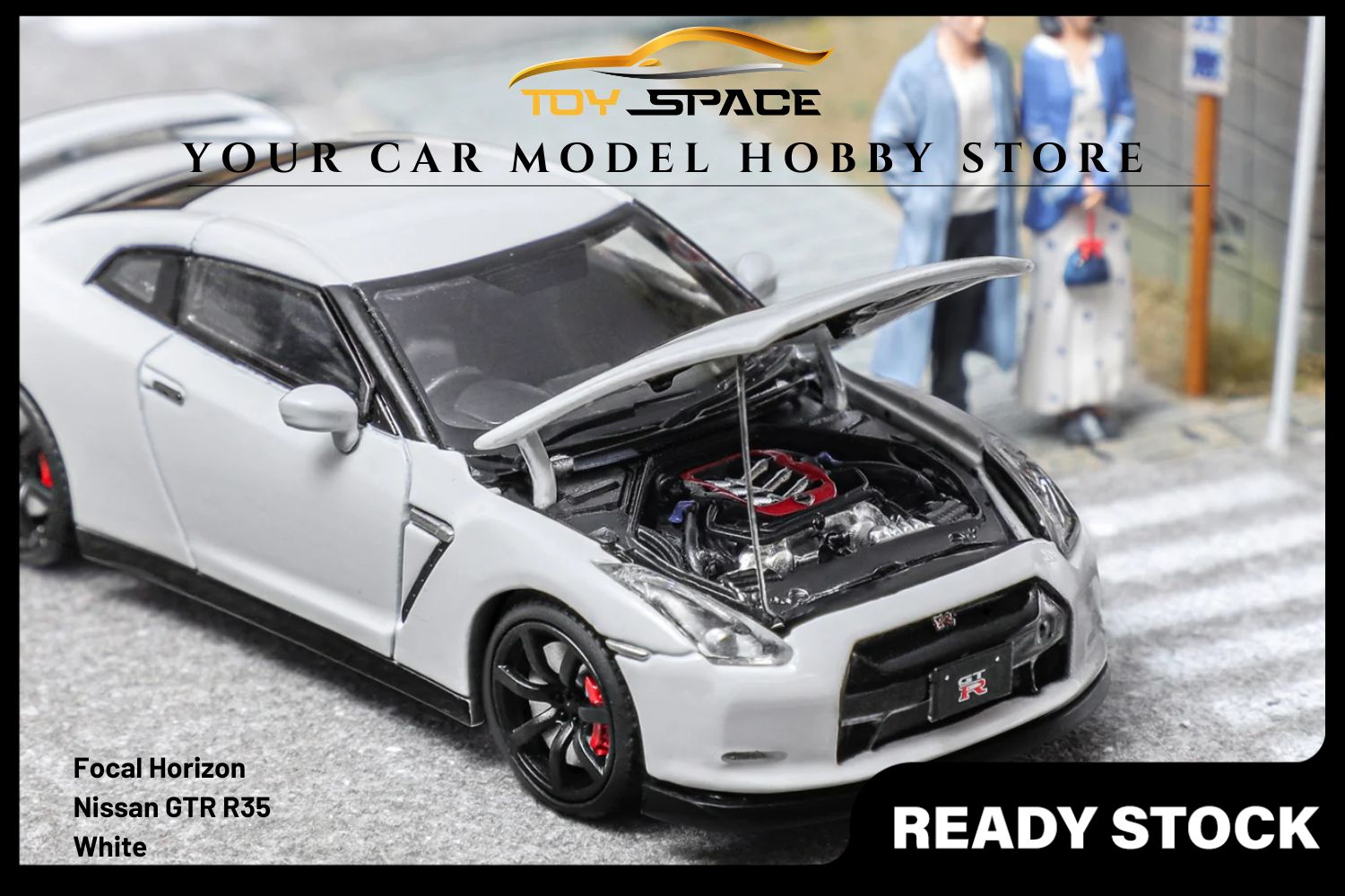 [FOCAL HORIZON] 1/64 Skyline GTR R35 White