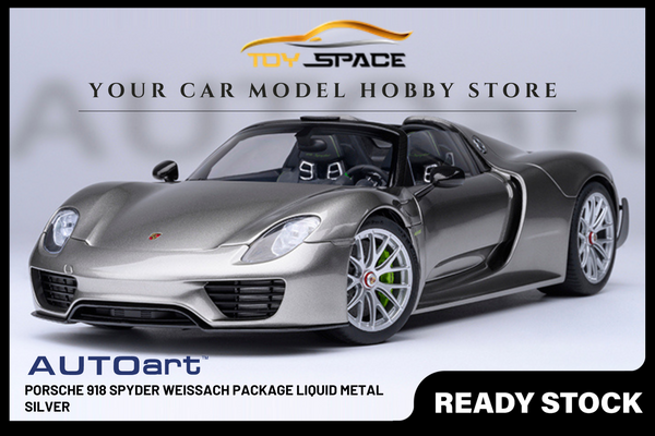 [AUTOART] 1:18 Porsche 918 Spyder Weissach Package Liquid Metal Silver