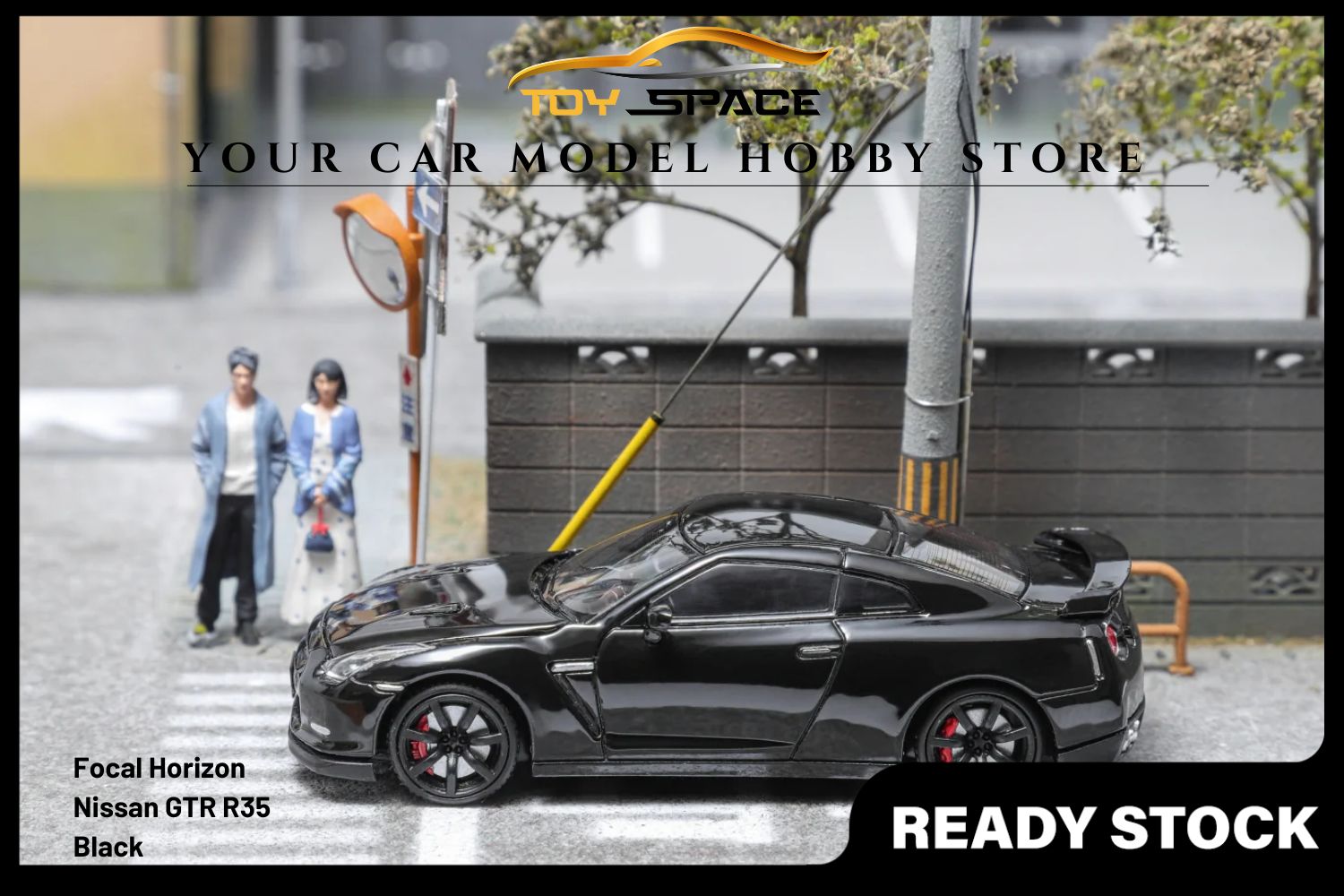 [FOCAL HORIZON] 1/64 Skyline GTR R35 Black