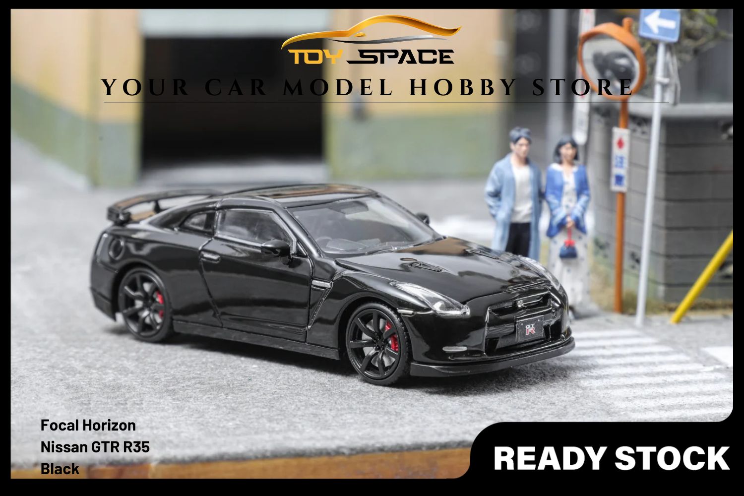 [FOCAL HORIZON] 1/64 Skyline GTR R35 Black