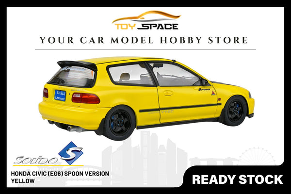 [SOLIDO] 1/18 Honda Civic (EG6) Spoon Version Yellow 1991