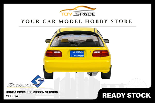 [SOLIDO] 1/18 Honda Civic (EG6) Spoon Version Yellow 1991