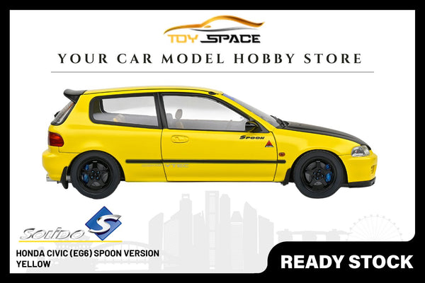 [SOLIDO] 1/18 Honda Civic (EG6) Spoon Version Yellow 1991