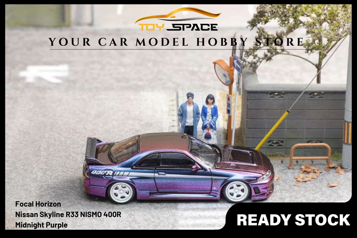 [FOCAL HORIZON] 1/64 Skyline GTR R33 NISMO 400R Midnight Purple