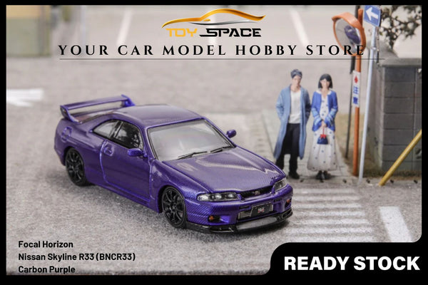 [FOCAL HORIZON] 1/64 Skyline GTR R33 (BNCR33) Carbon Purple