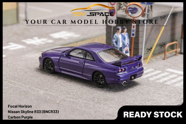 [FOCAL HORIZON] 1/64 Skyline GTR R33 (BNCR33) Carbon Purple