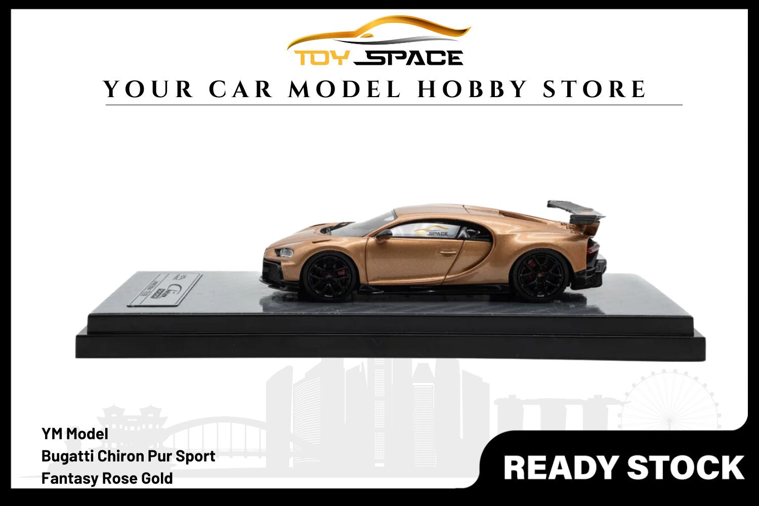 [YM MODEL] 1/64 Chiron Pur Sport - Fantasy Rose Gold [Limited 299 pcs]