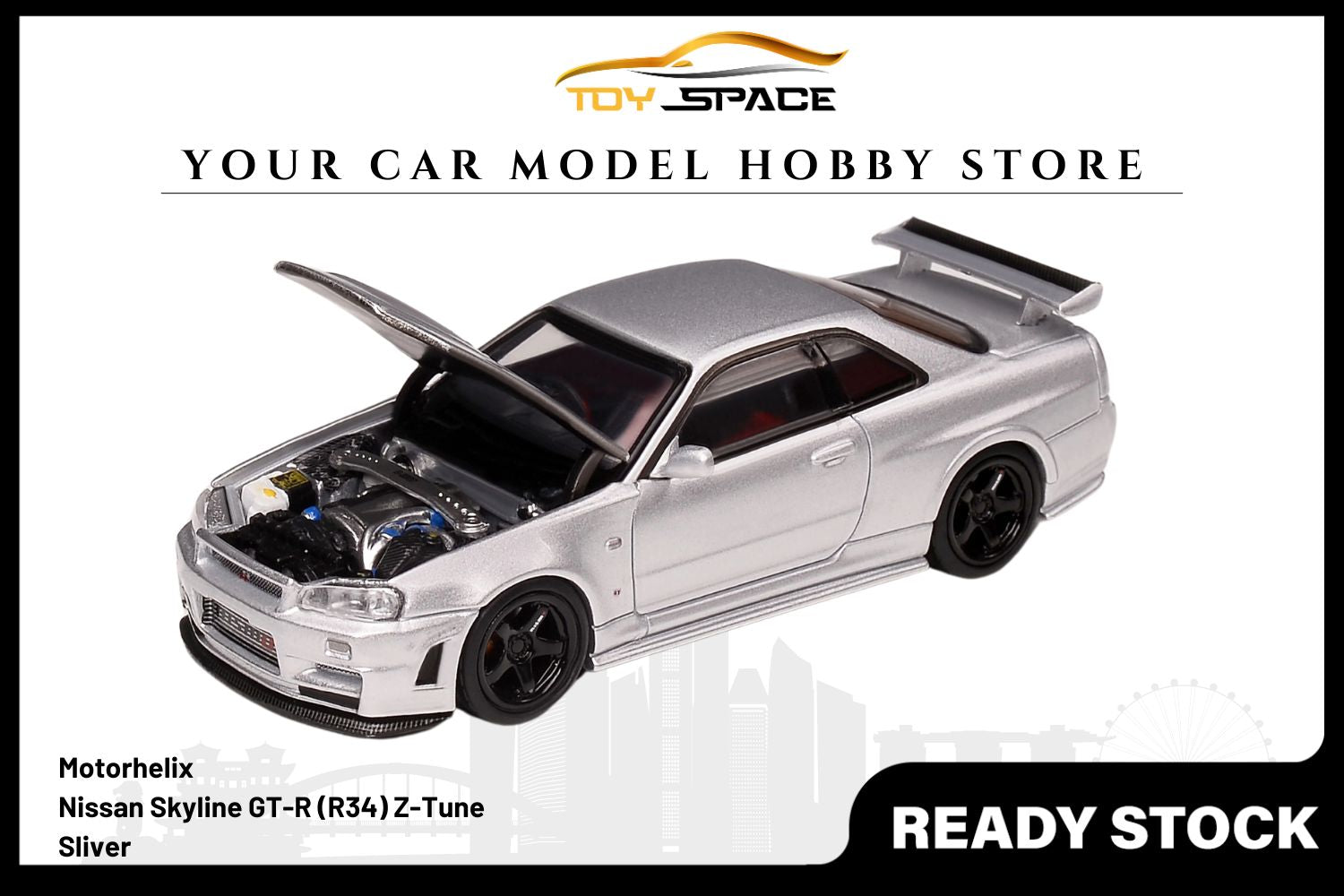 [MOTORHELIX] 1/64 Nissan Skyline GT-R (R34) Z-Tune