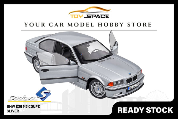 [SOLIDO] 1/18 BMW E36 M3 COUPÉ Silver 1990