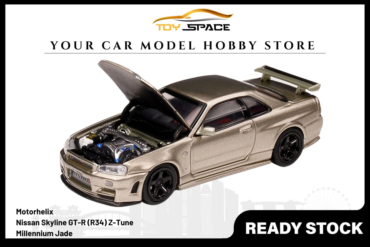 [MOTORHELIX] 1/64 Nissan Skyline GT-R (R34) Z-Tune