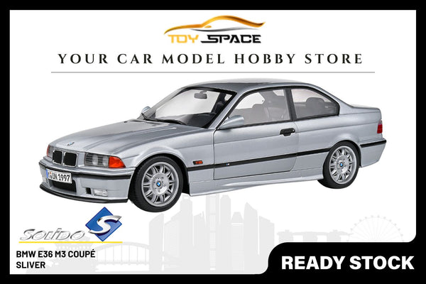 [SOLIDO] 1/18 BMW E36 M3 COUPÉ Silver 1990