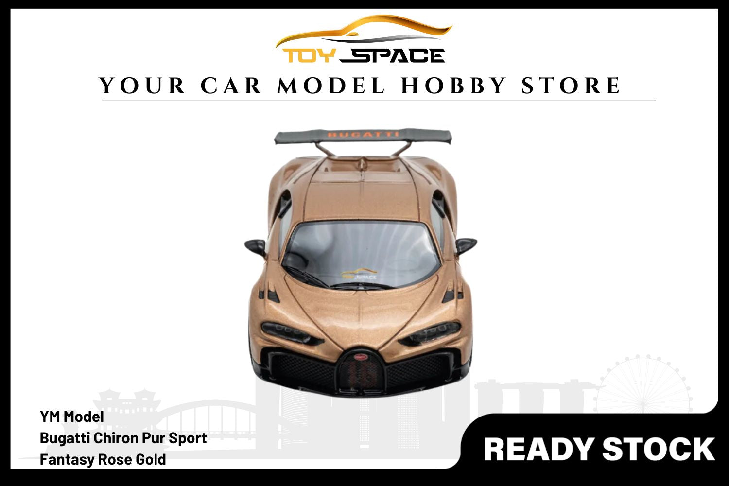 [YM MODEL] 1/64 Chiron Pur Sport - Fantasy Rose Gold [Limited 299 pcs]