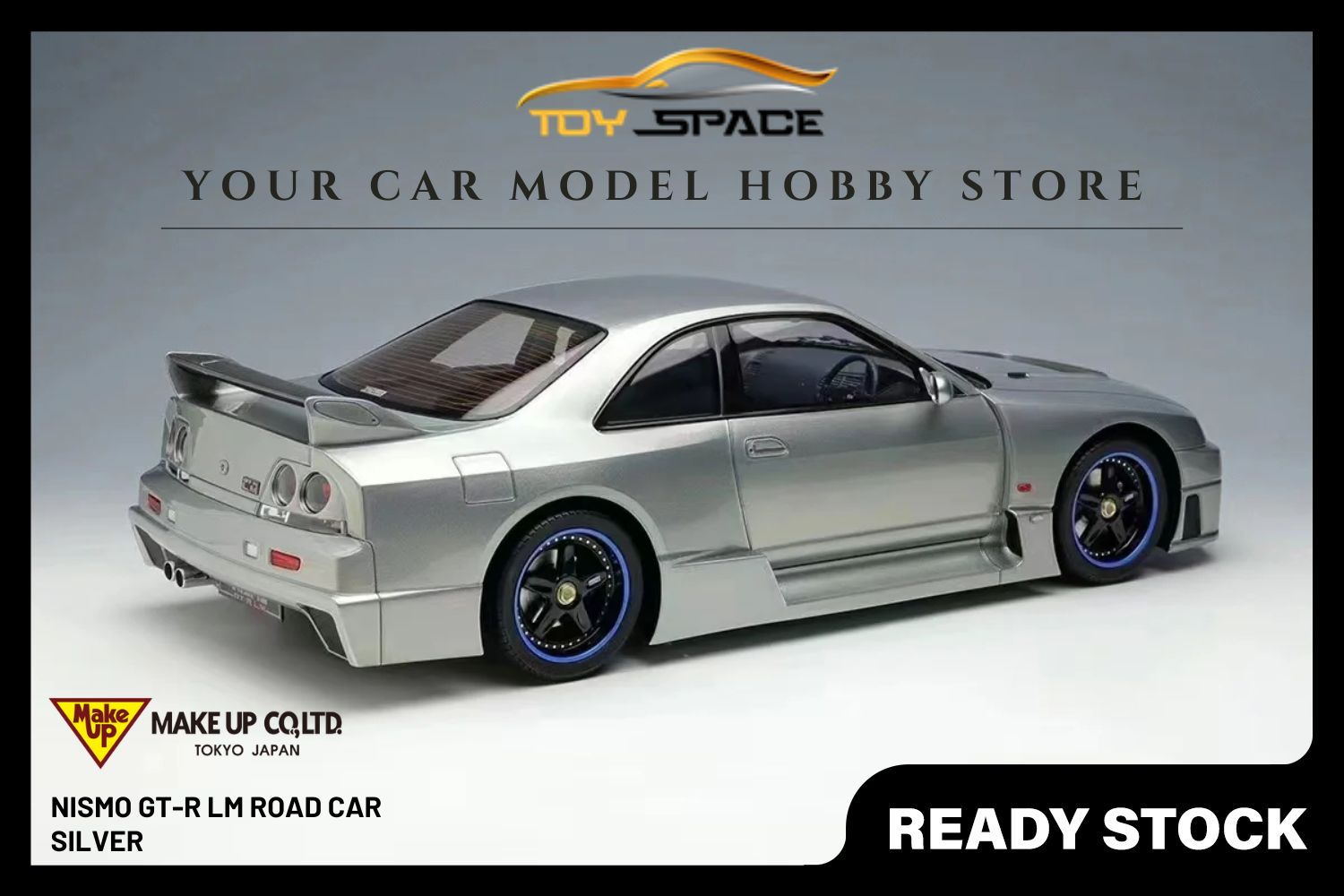 [MAKE UP] 1:18 Nismo GT-R LM Road Car 1995 Silver [EML117]