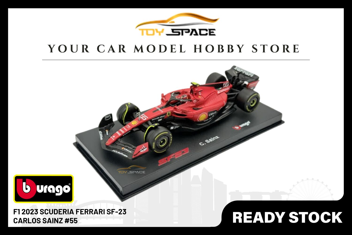 Bburago 1:43 Scuderia Ferrari SF23 (2023) #55 Carlos Sainz