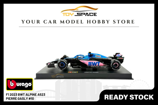 Bburago 1:43 BWT Alpine (2023) #10 Pierre Gasly & #31 Esteban Ocon