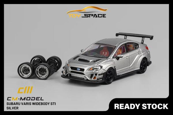 [CM MODEL] 1/64 Subaru Varis Widebody STI Silver