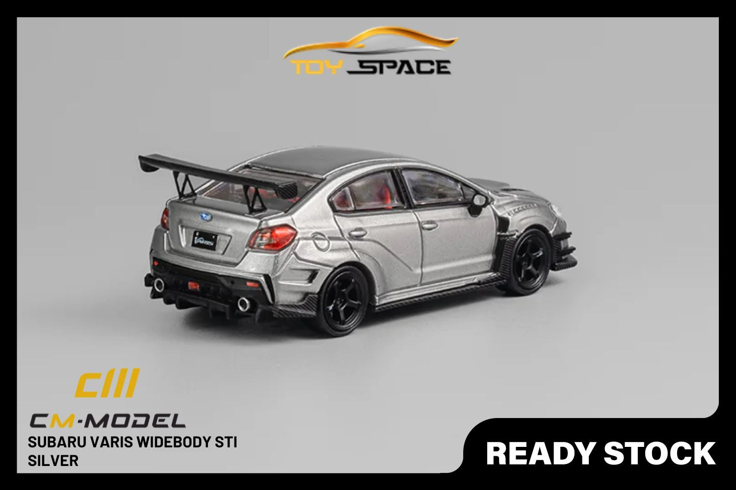 [CM MODEL] 1/64 Subaru Varis Widebody STI Silver