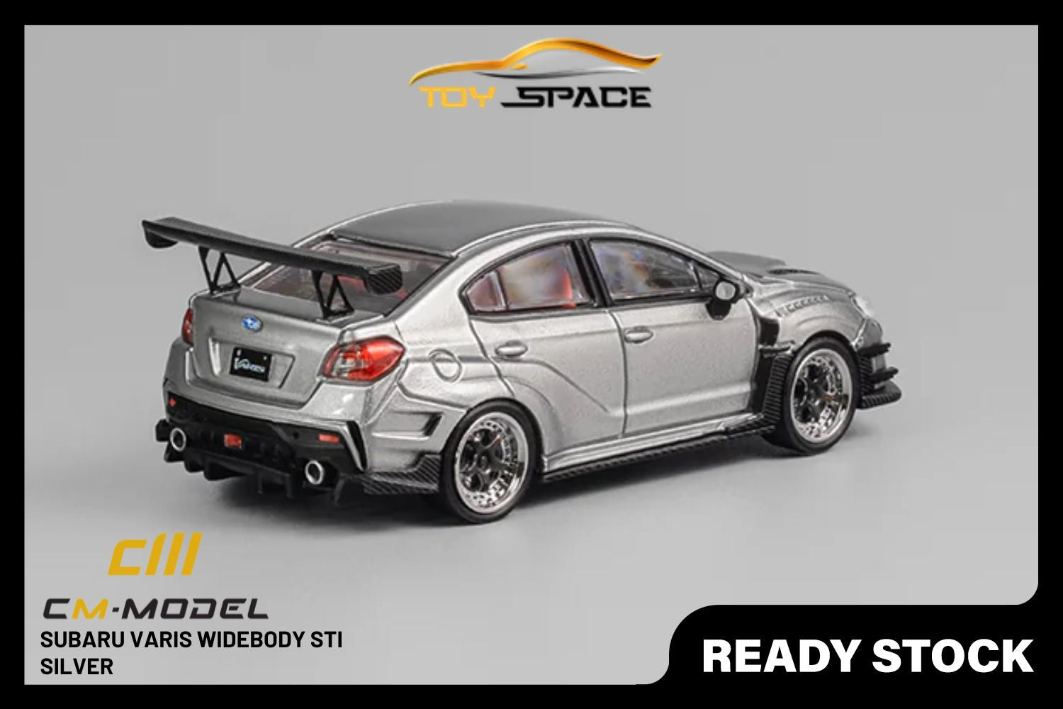 [CM MODEL] 1/64 Subaru Varis Widebody STI Silver