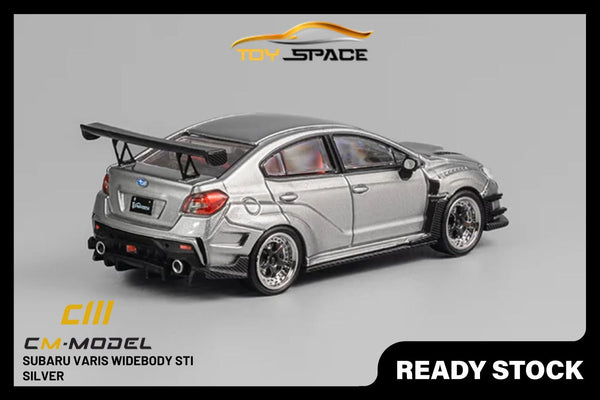 [CM MODEL] 1/64 Subaru Varis Widebody STI Silver