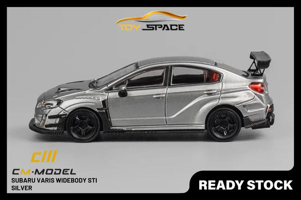 [CM MODEL] 1/64 Subaru Varis Widebody STI Silver