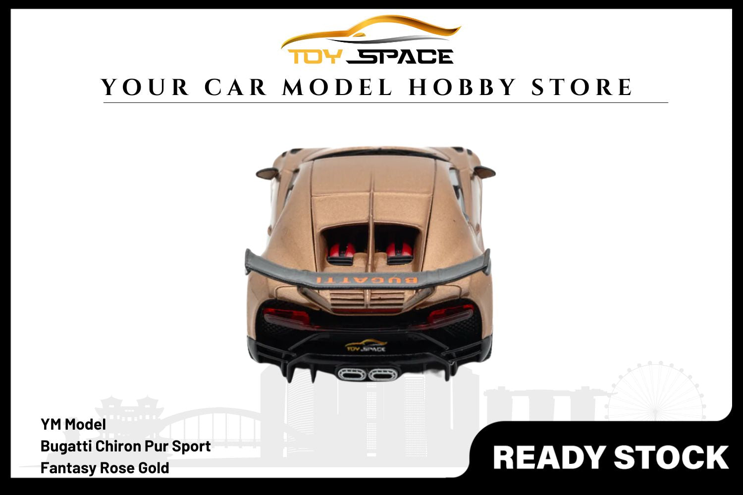 [YM MODEL] 1/64 Chiron Pur Sport - Fantasy Rose Gold [Limited 299 pcs]