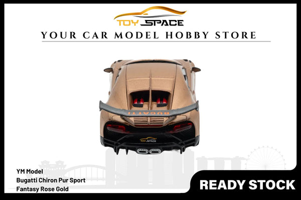 [YM MODEL] 1/64 Chiron Pur Sport - Fantasy Rose Gold [Limited 299 pcs]