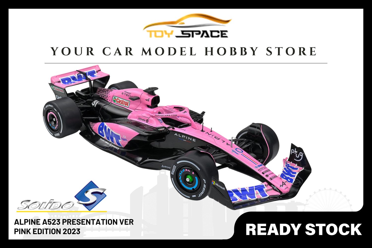 [SOLIDO] 1/18 Alpine A523 Presentation Ver. - Pink Edition 2023