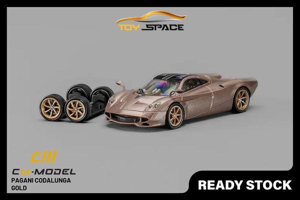 [CM MODEL] 1/64 Pagani Codalunga Gold