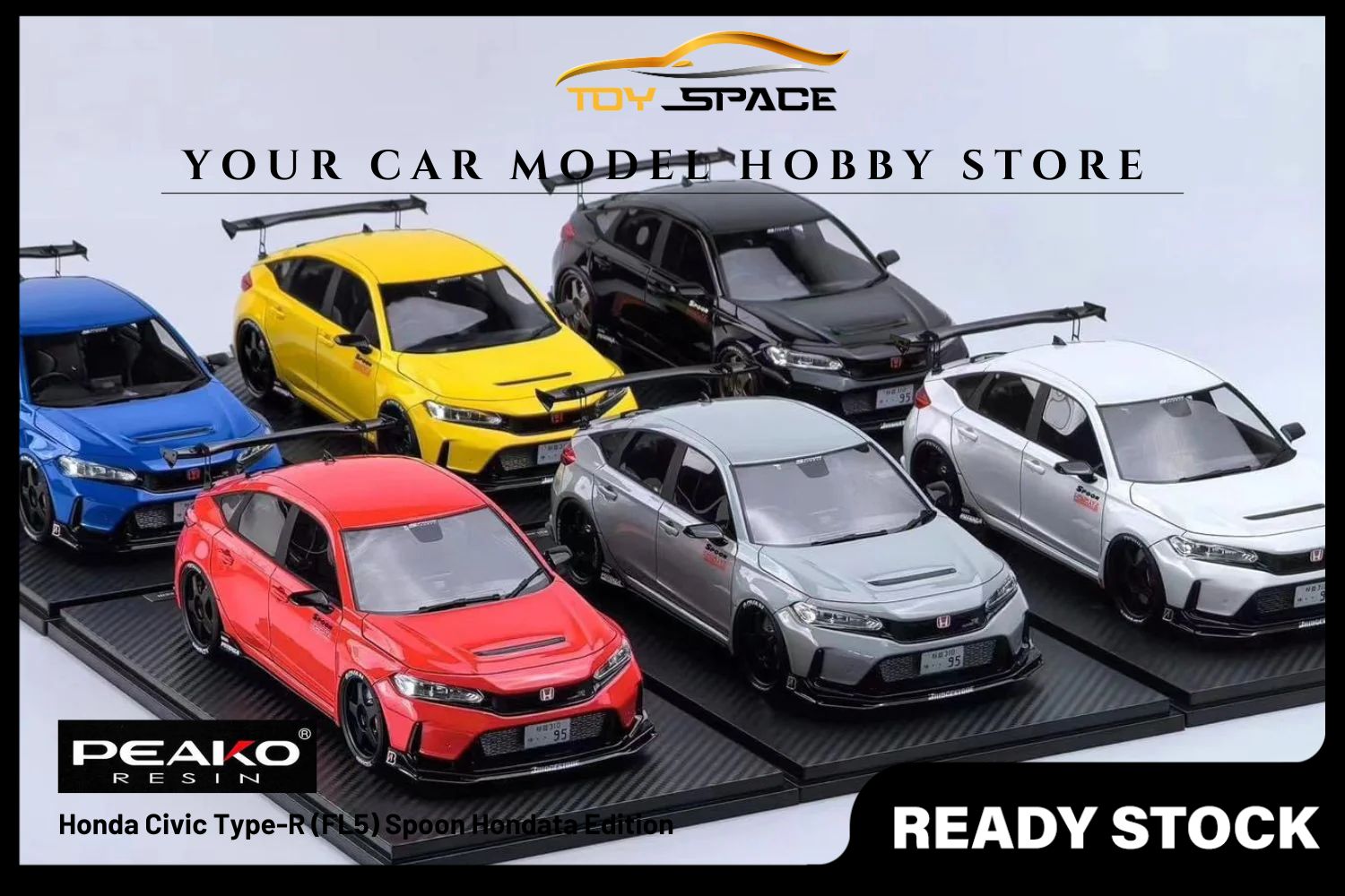 [PEAKO] 1/18 Honda Civic Type-R (FL5) Spoon Hondata Edition