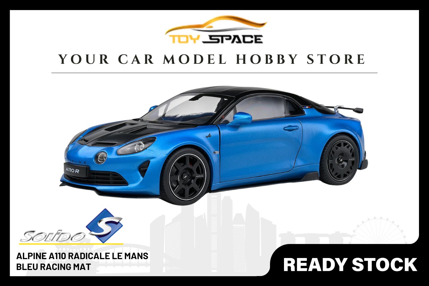 [SOLIDO] 1/18 Alpine A110 Radicale - Bleu Racing Mat 2023