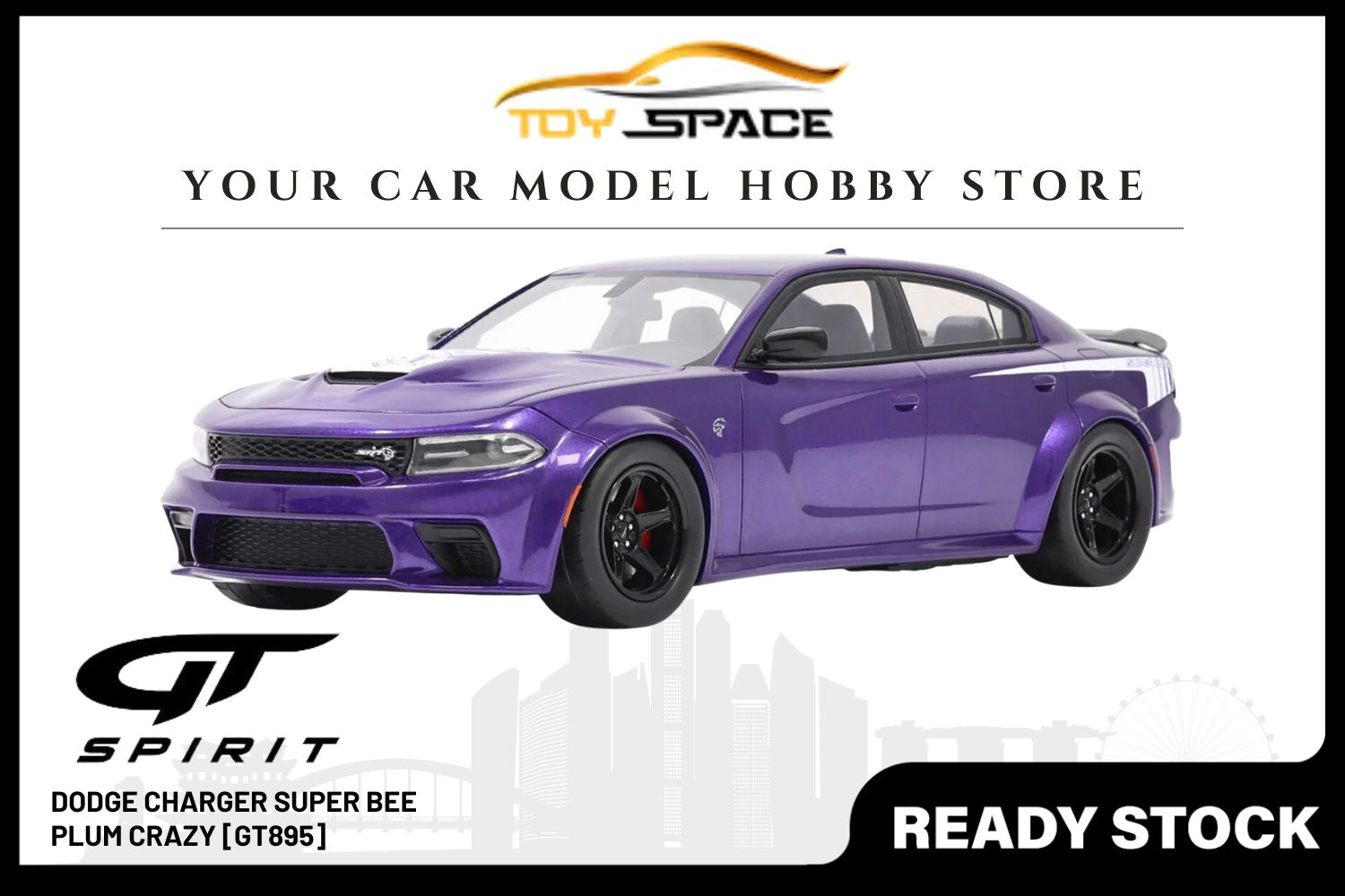 [GT SPIRIT] 1/18 Dodge Charger Super Bee 2023 Plum Crazy [GT895]