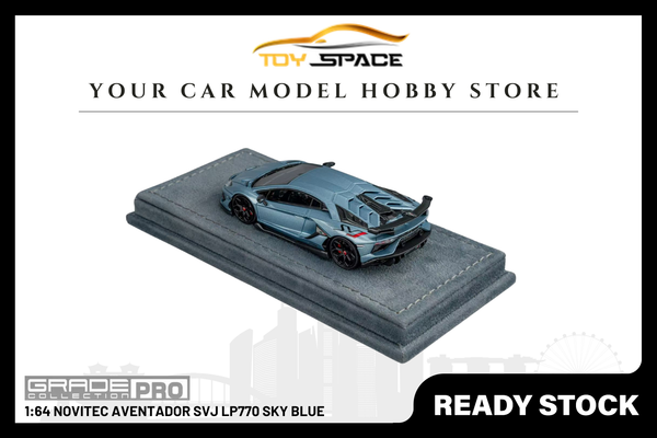 [GRADE PRO] 1:64 Novitec Aventador SVJ LP770 Sky Blue