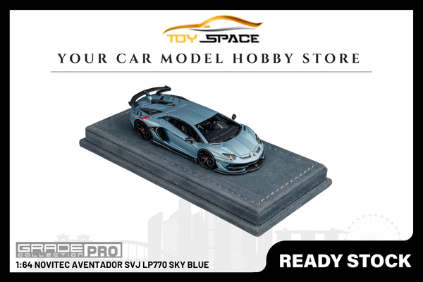 [GRADE PRO] 1:64 Novitec Aventador SVJ LP770 Sky Blue