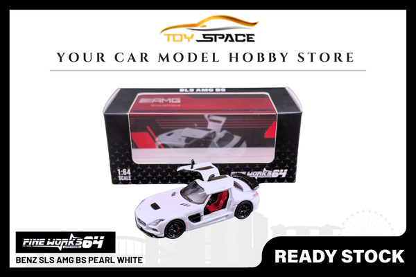 [FINE WORKS64] 1:64 Benz SLS AMG BS Pearl White
