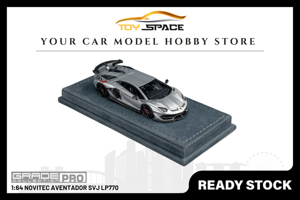 [GRADE PRO] 1:64 Novitec Aventador SVJ LP770 Bright Silver