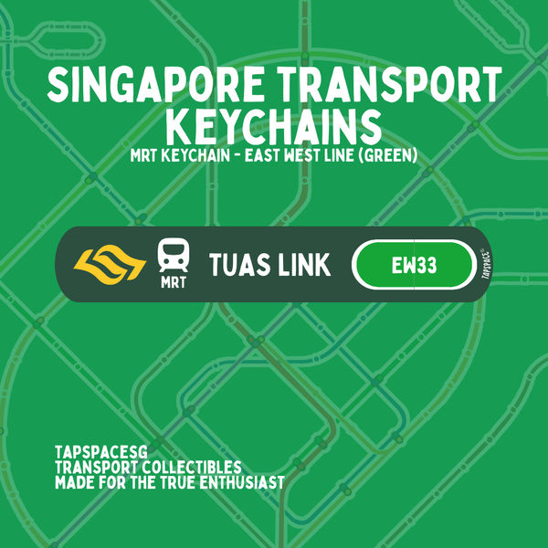 Tuas Link MRT Station Keychain