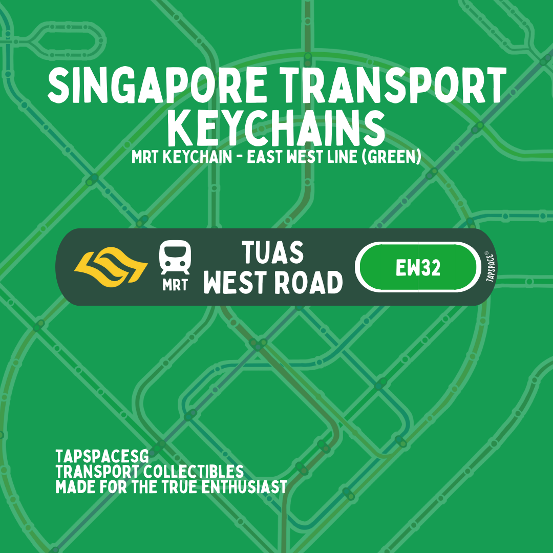 Tuas West Road MRT Station Keychain